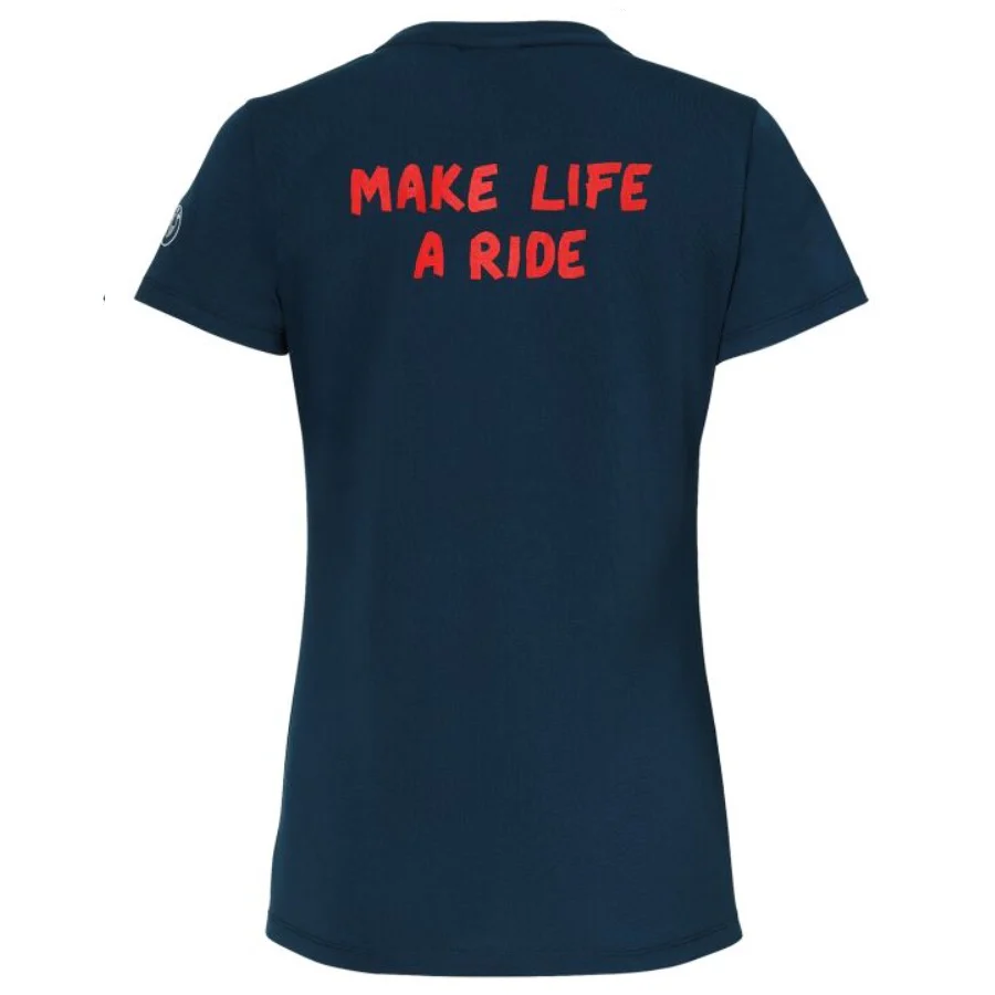 BMW Women's Make Life a Ride Blue T-Shirt - Image 2