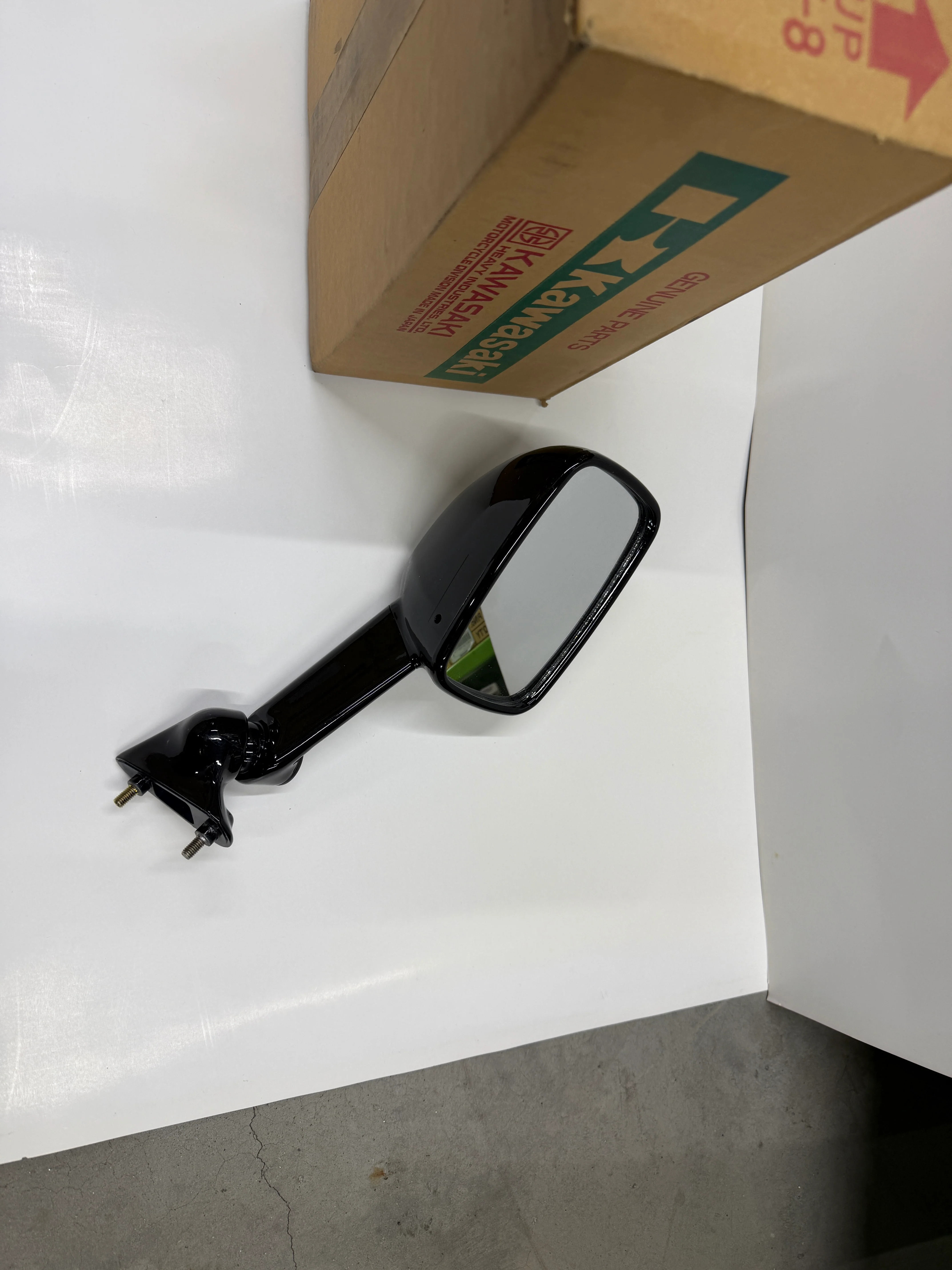 1991 Kawasaki ZX6D ZX 6D OEM Mirror Left hand 56001-1392-H8 - Image 3