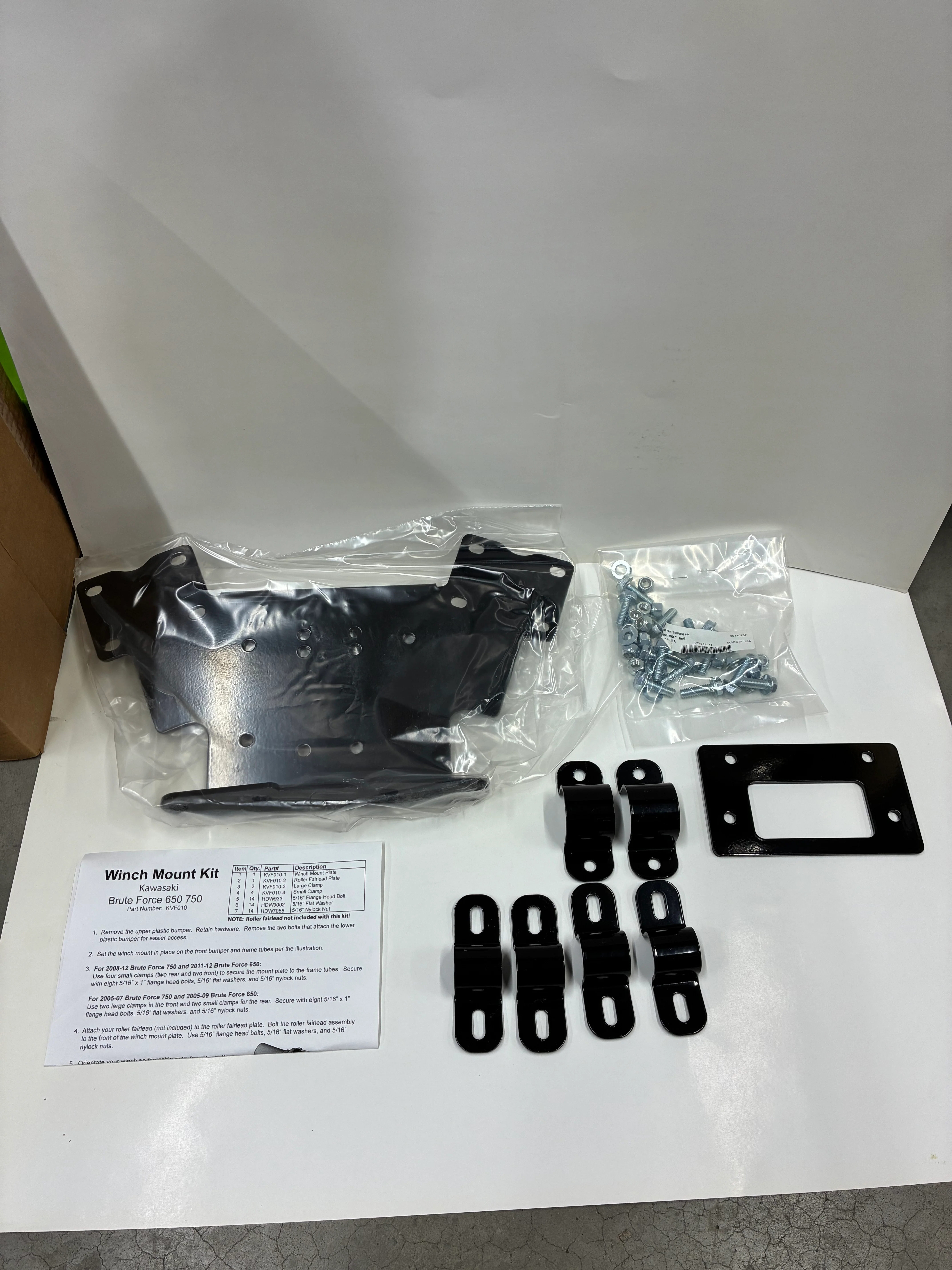 KVF010 WINCH MOUNT FITS BRUTE FORCE 650 INDEPENDENT, BRUTE FORCE 750 2005-2012 - Image 3