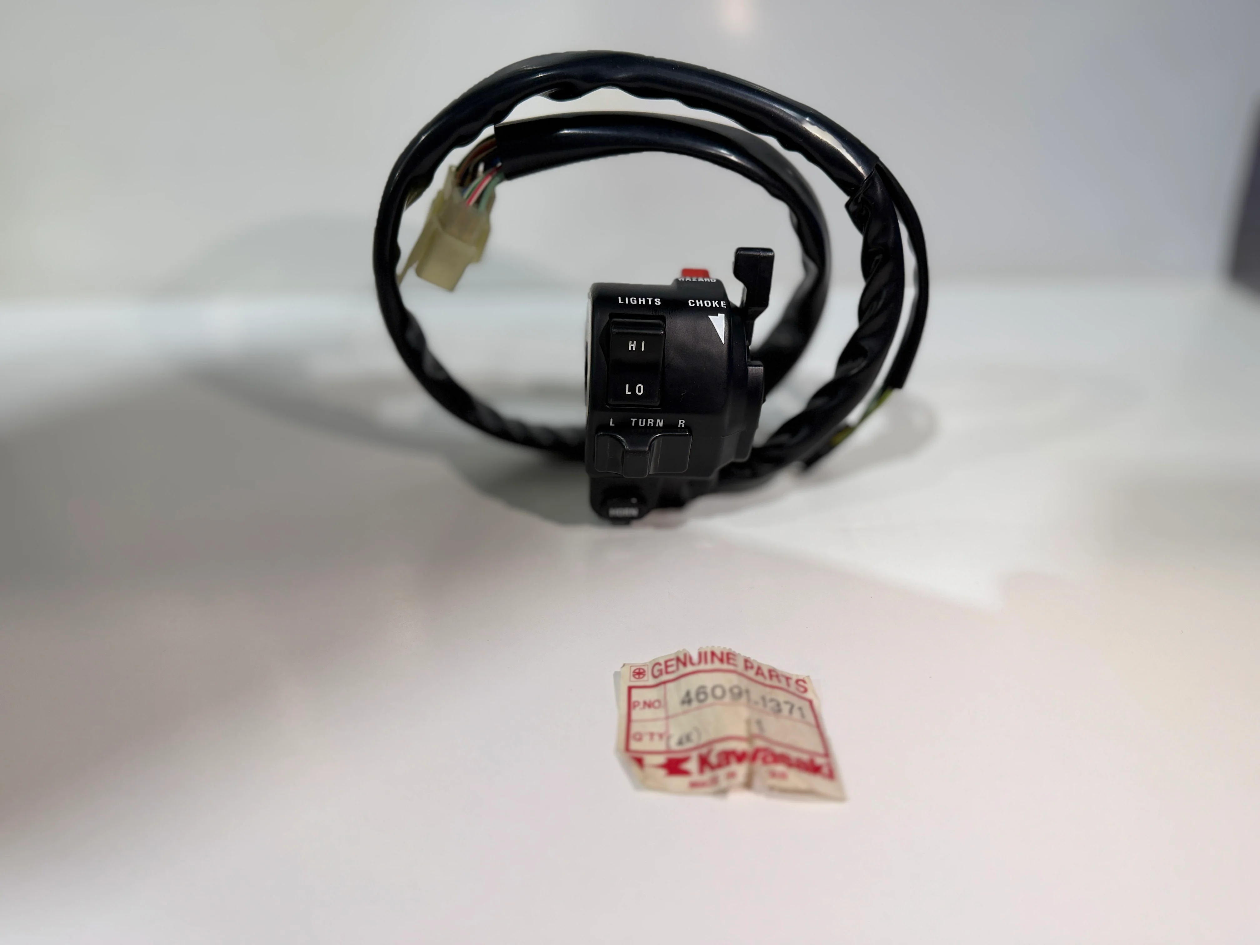 NOS KAWASAKI LH - SWITCH ASSEMBLY VN750 A1-A4 46091-1371 REP. 46091-1427 - Image 4